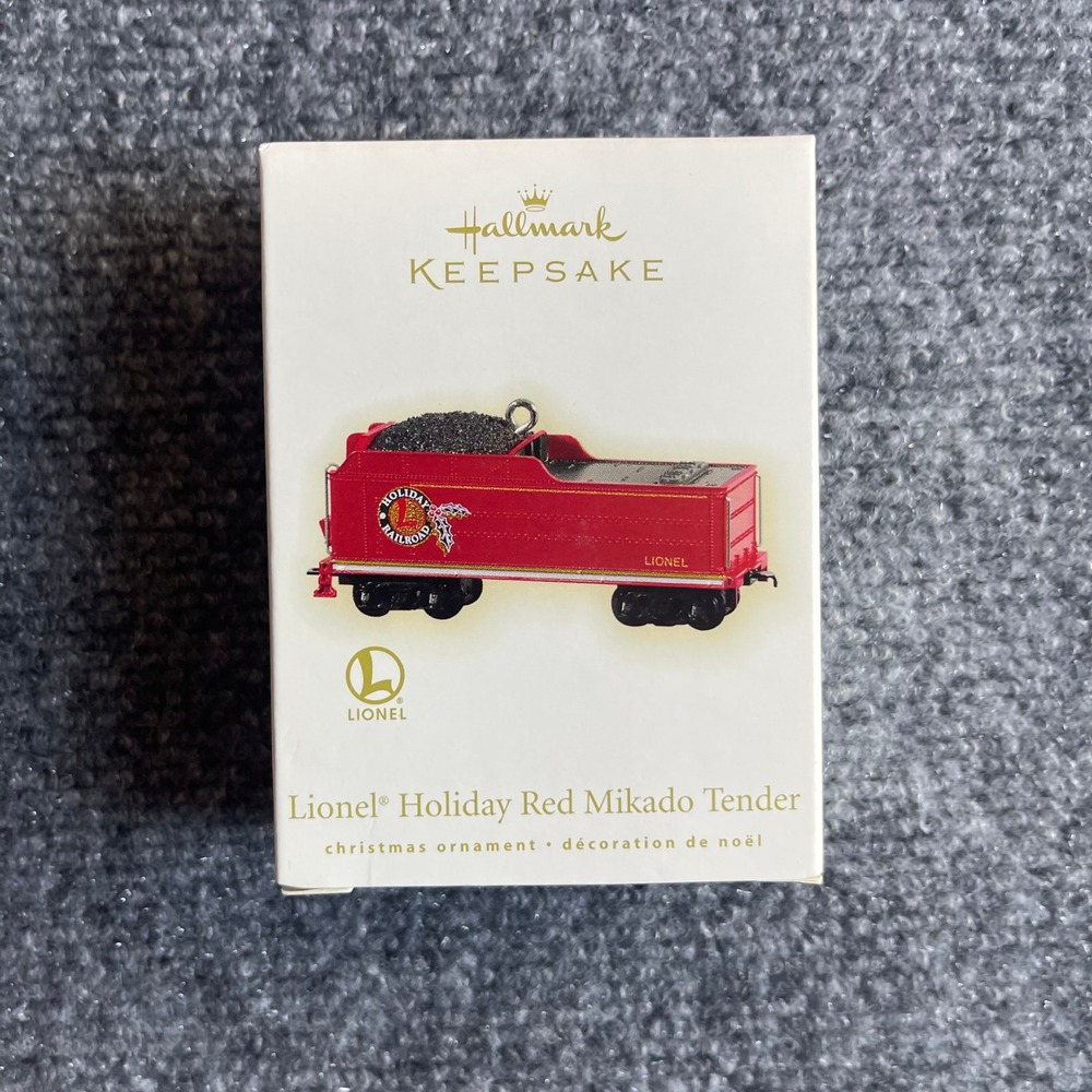 Hallmark Keepsake 2009 Lionel Holiday Red Mikado Tender Metal Ornament QXI1102